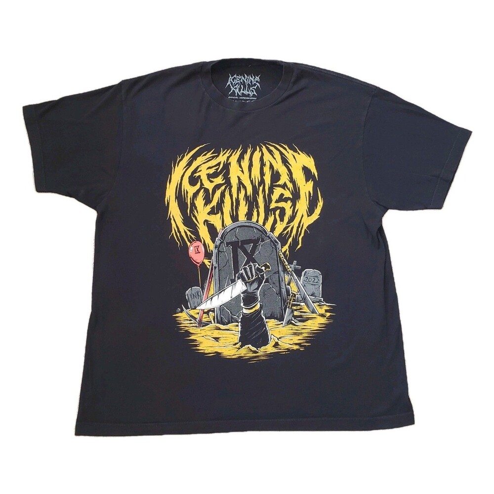 Ice Nine Kills The Trinity Of Terror Tour Part III XL Mens Black Double Side T